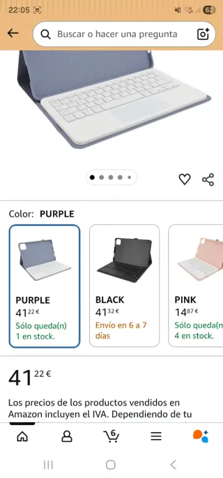 Funda iPad Pro 11 Azul Gris