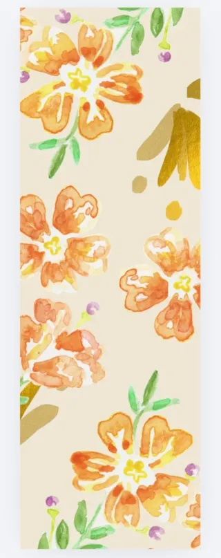 Marcapáginas flores