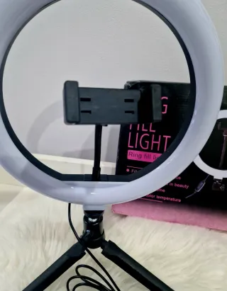 Ring Light FENG 10 com Tripé e Suporte