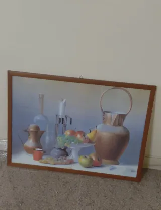 Quadro con cornice in legno