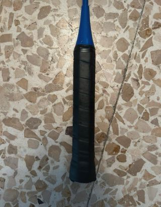 Raqueta de bádminton azul