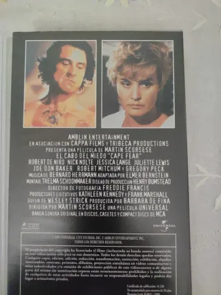 VHS El Cabo del Miedo (Terror)