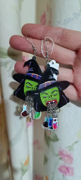 Pendientes Bruja Halloween