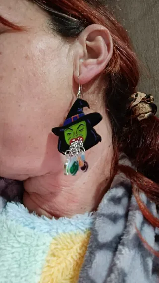 Pendientes Bruja Halloween