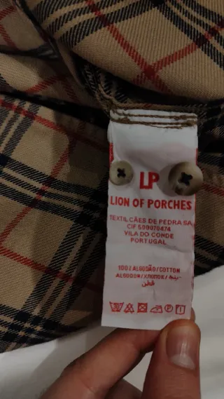 Camisa axadrezada Lion of Porches