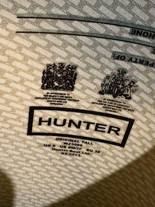 Botas de agua Hunter negras altas
