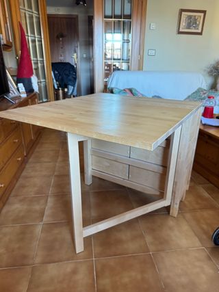 Mesa Abatible IKEA Madera NORDEN