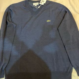 Jersey Lana Lacoste Hombre Azul Talla XL