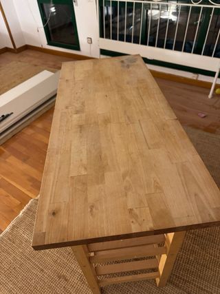 Barra cocina madera Ikea