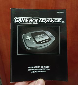Manual Game Boy Advance Nintendo Original