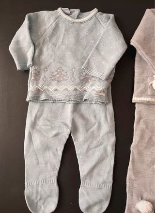 Conjunto bebé punto, 6 meses