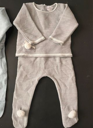 Conjunto bebé punto, 6 meses