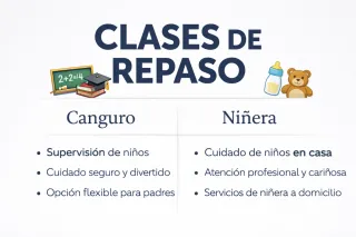 Clases particulares, de repaso, Canguro / Niñera