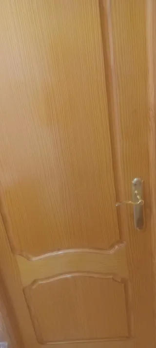 Puertas madera interiores, dos con cristal y 5 sin