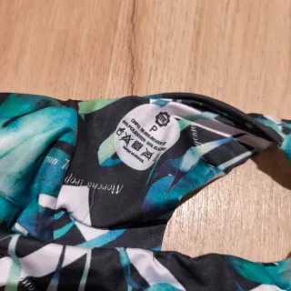 Bikini estampado tropical bordado Talla S