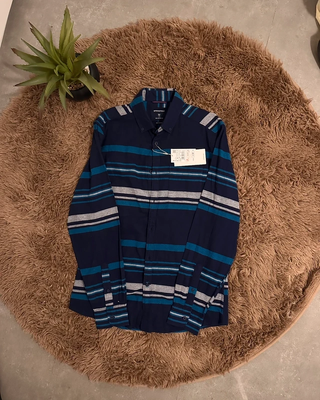 Camisa Springfield Rayas Azul Talla M Nueva