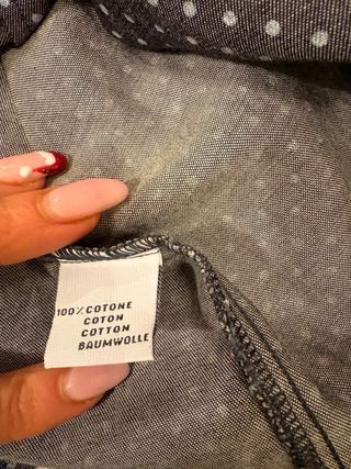 Camicia True NYC pois blu petrolio