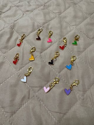 Charm Cuore Smaltato Portachiavi