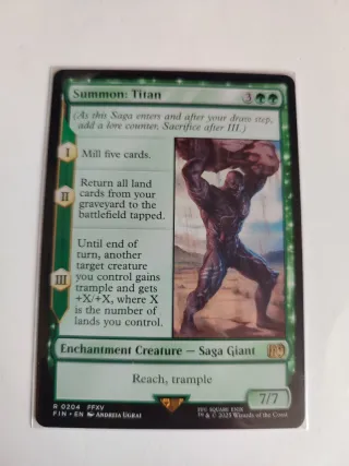 Carta Magic The Gathering Final Fantasy Titan