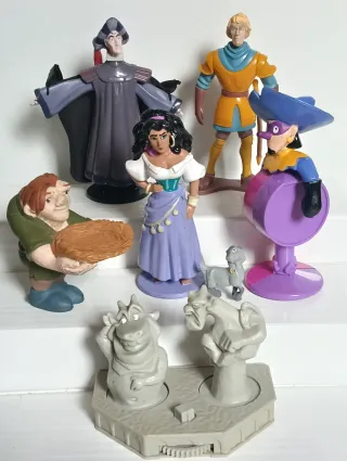 Lote figuras Quasimodo corcunda Notre Dame Disney
