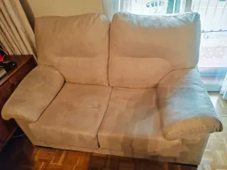 2 Sofás de 2 plazas beige