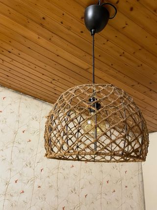 2 Pantallas Lámpara Yute