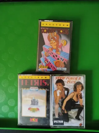 Juegos ZX Spectrum: Donkey Kong, Tetris, Strip Pok