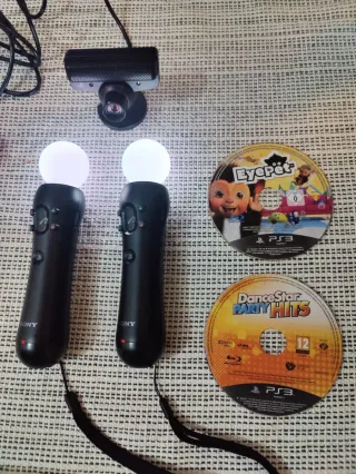 Pack PS3: 2 mandos Move + Eye Toy + 7 juegos
