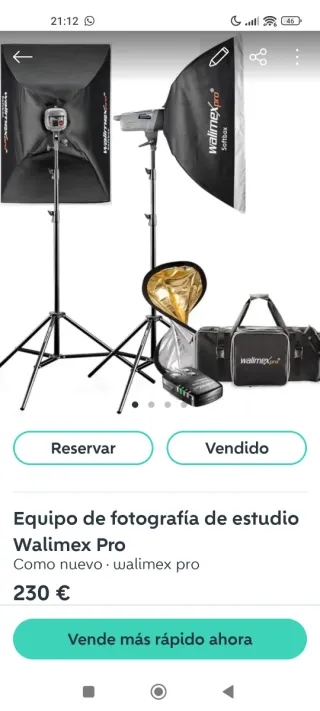 Conjunto de fotografia Walimex