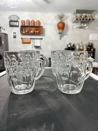Jarras de cerveza de cristal (4 unidades)