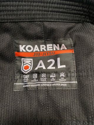 Kimono BJJ KOARENA Negro Talla A2L