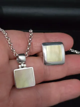 Conjunto Plata Collar y Anillo