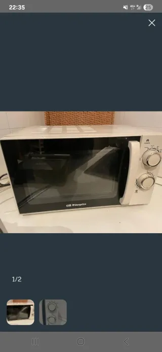 Microondas Orbegozo Blanco
