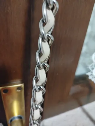 Bolso Bimba y Lola Beige y Plateado