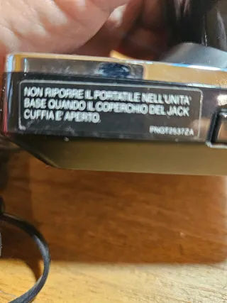 Telefono Panasonic Nero Cordless