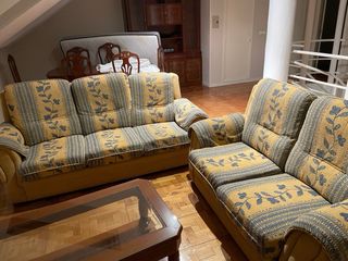 Sofá de 3 y 2 plazas tela