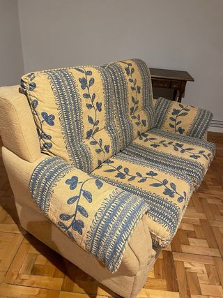 Sofá de 3 y 2 plazas tela