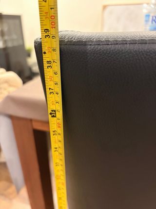 6 Sillas Comedor Cuero Negras