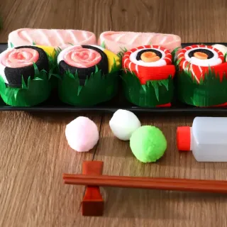 Calcetines media caña - Temática sushi