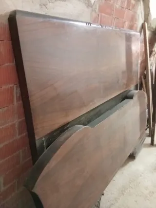 Cabecero vintage madera