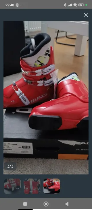 Botas de esquí Head 25.5 equivale a un 40 de pie