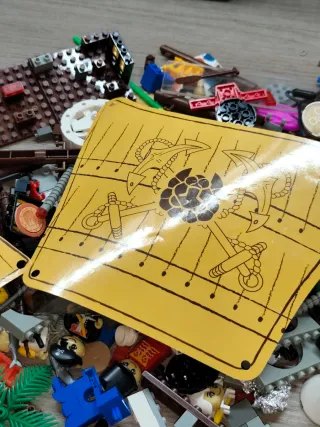 Lego Lote de Piezas barco pirata Mega Bloks