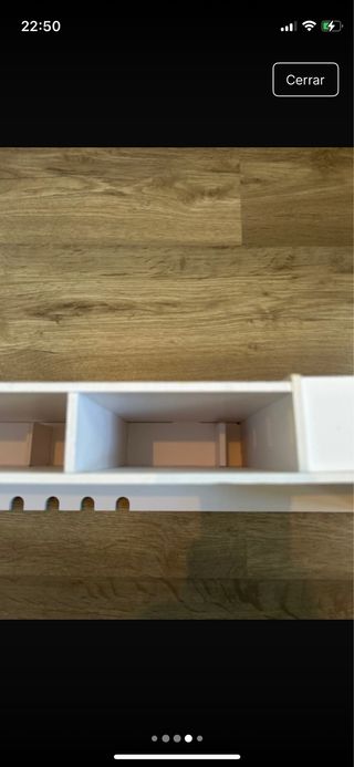 Organizador de escritorio blanco