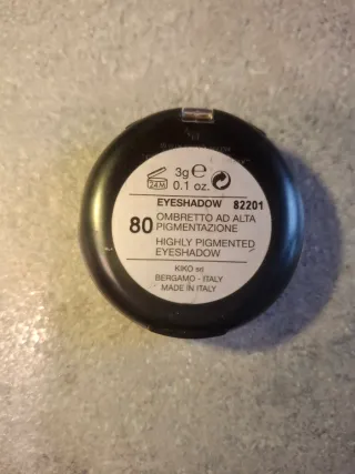 Ombretto Kiko 80 Beige Oro Alta Pigmentazione