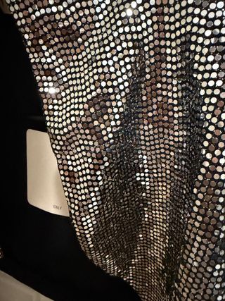 Bolero fiesta lentejuelas plata y negro