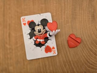 Tarjeta Rey Corazones Mickey San Valentín