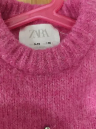 Jersey fucsia Zara T.9-10