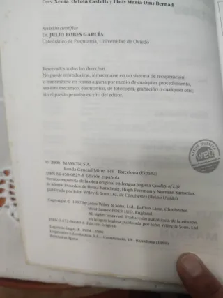 Calidad de Vida En Los Trastornos Mentales (Spa...