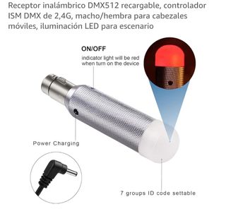 Receptor Inalámbrico con Cargador