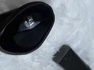 Botines plataforma tacón negro talla 37